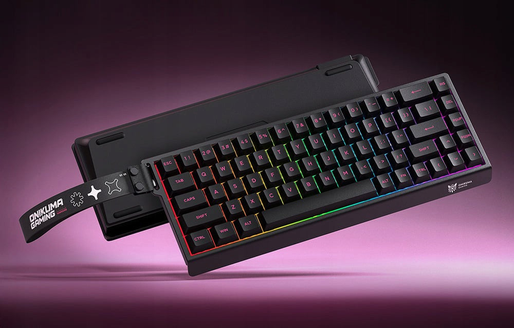 Onikuma MT603 Wireless Gaming Keyboard Magnetic RGB Black Packaging status original