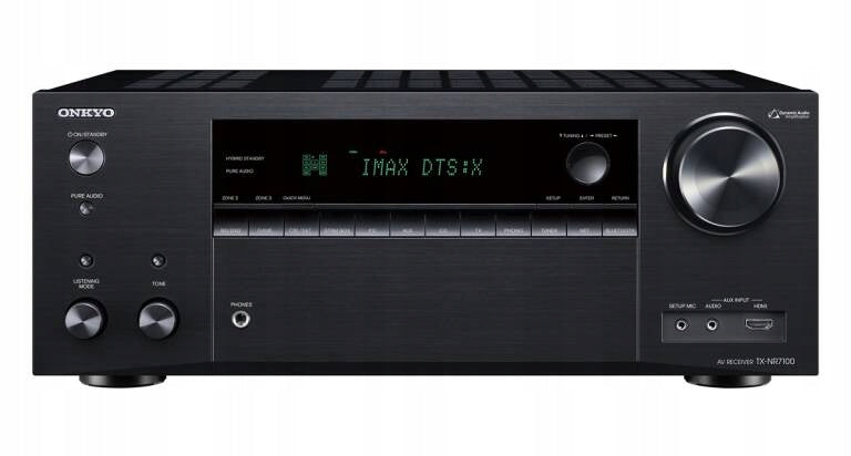 Onkyo TX-NR7100 Home Theater Amplifier 9.2 Atmos Audio decoders Dolby Atmos Dolby TrueHD DTS:X DTS-HD Master Audio