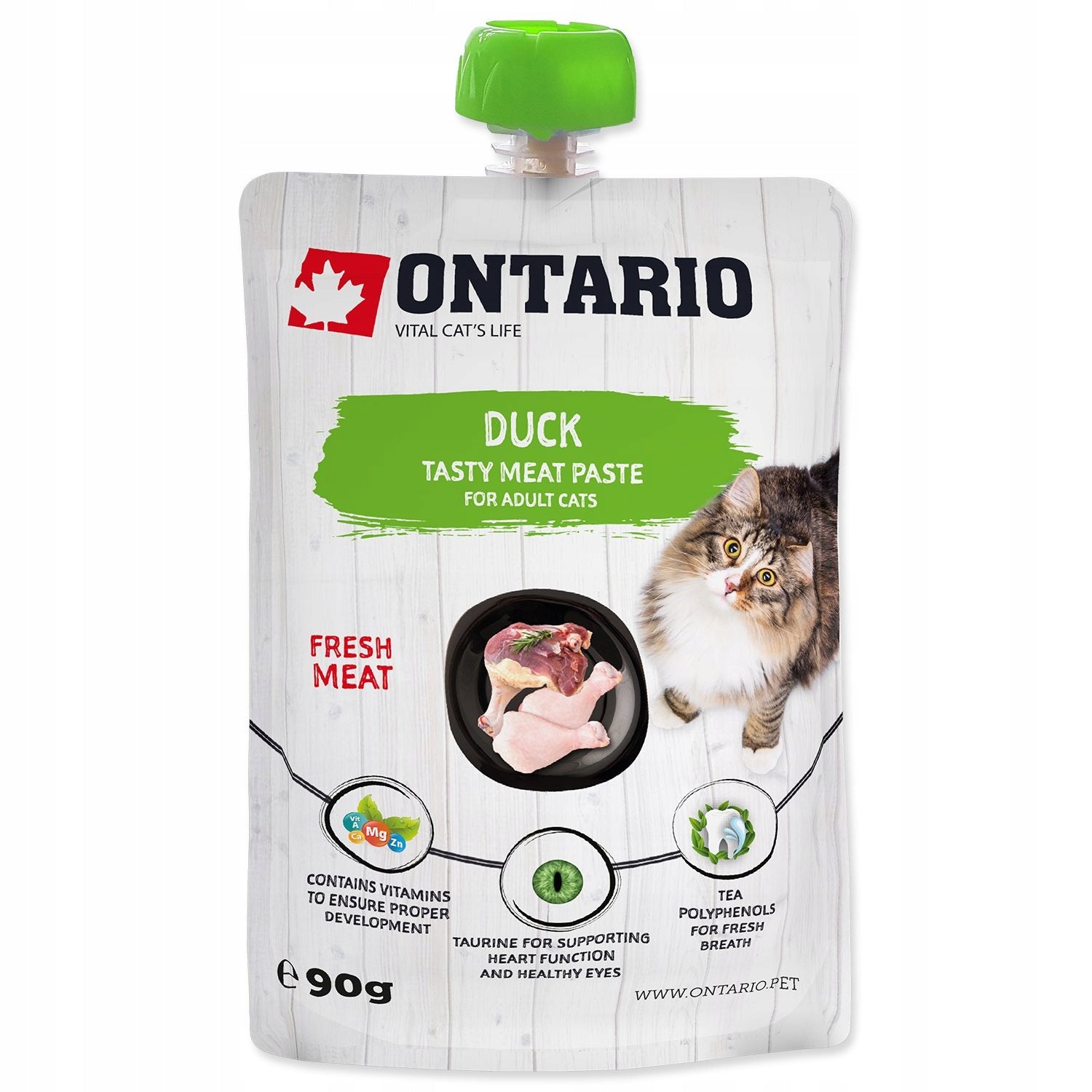 Ontario Duck Fresh Meat Paste 90g Cat Paste with Duck