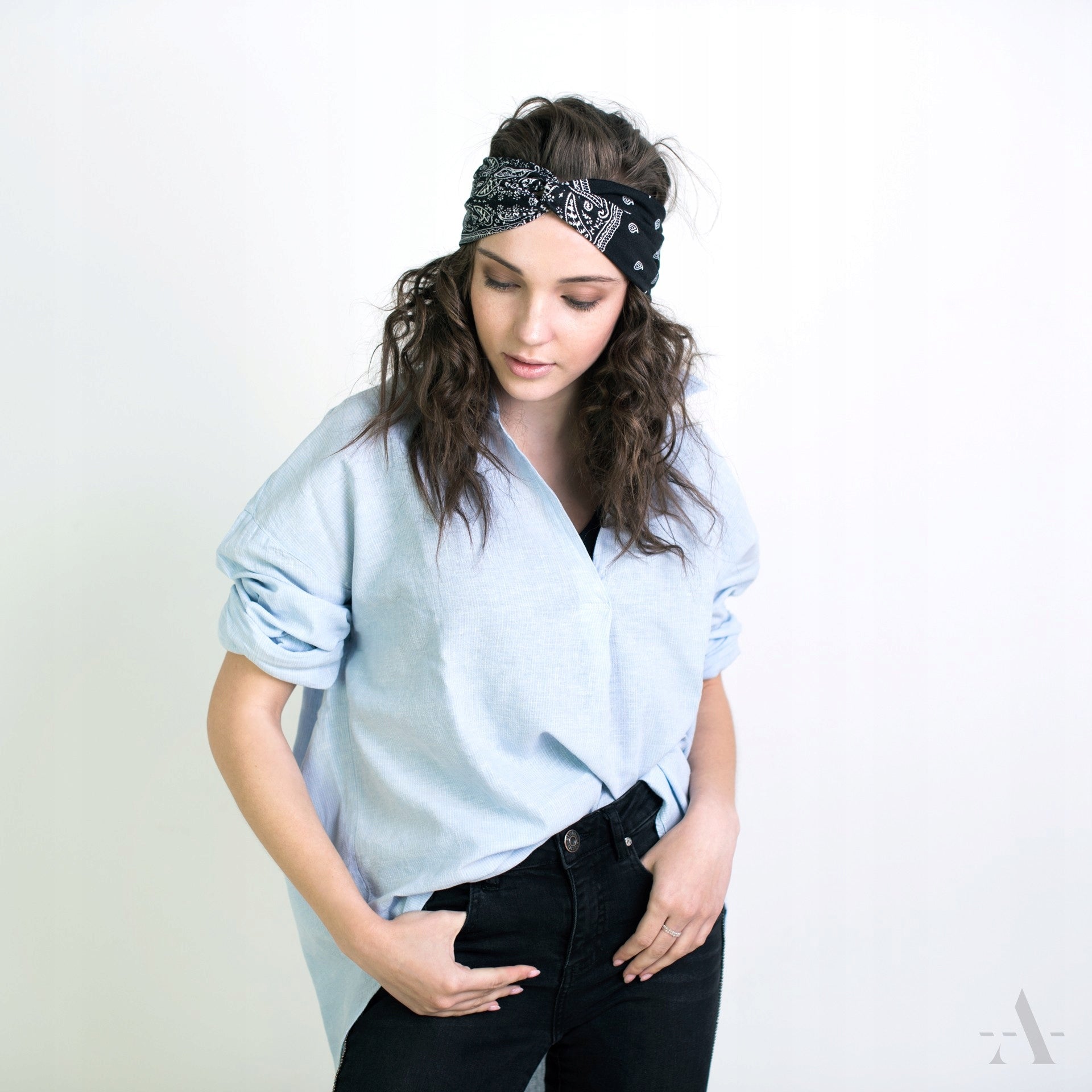 Stirnband für Damen Art of Polo, blau 