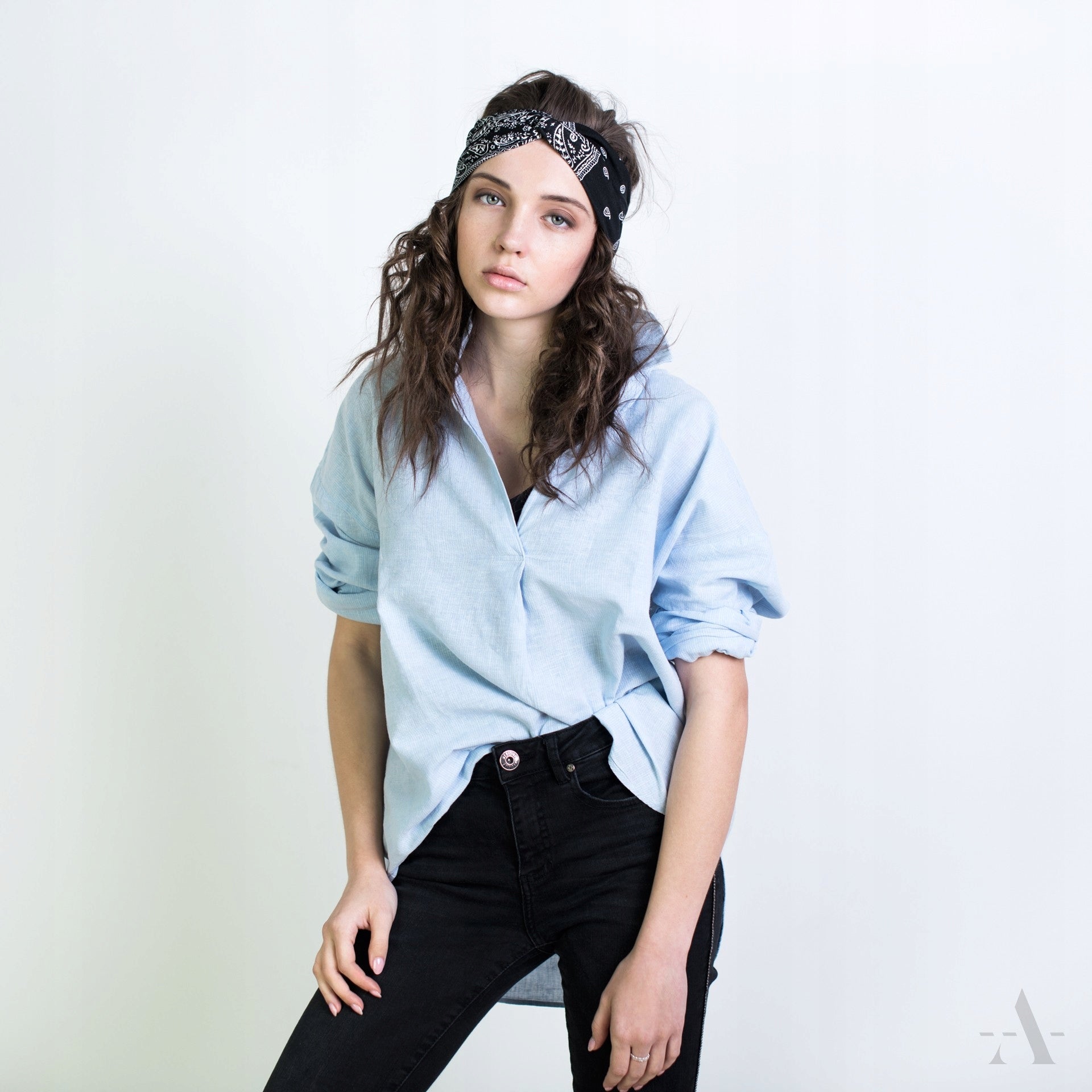 Stirnband für Damen Art of Polo, blau 