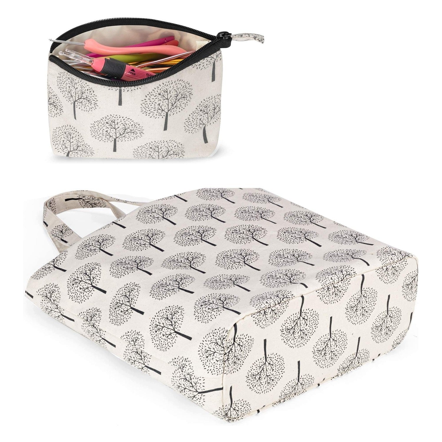 Opbergtas for yarn - With Velcro - Stylish wood pattern Medical device type accessories for a medical device or a product without an intended medical purpose