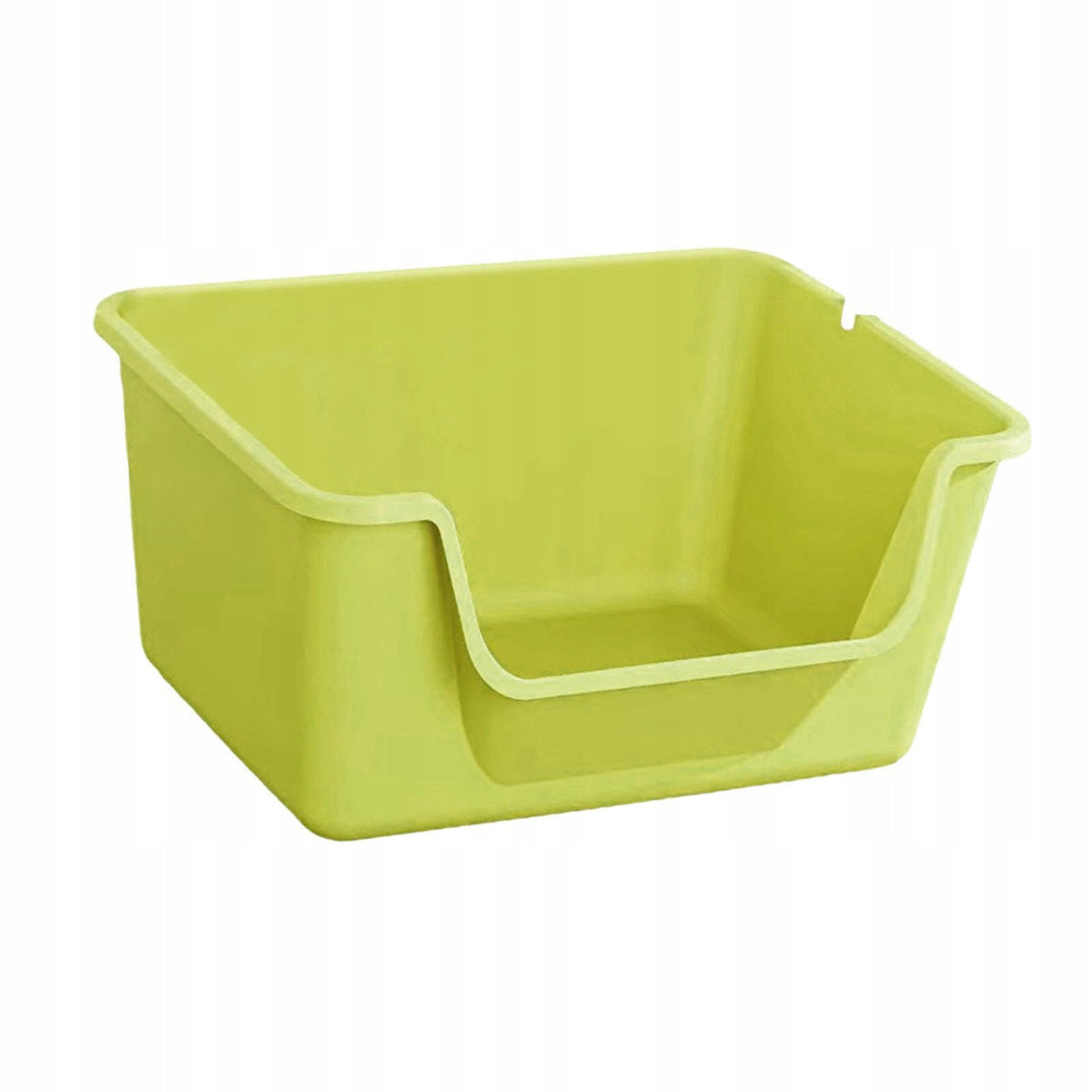 Open Cat Litter Box Portable Anti Splashing Cat Litter Basin Cat green
