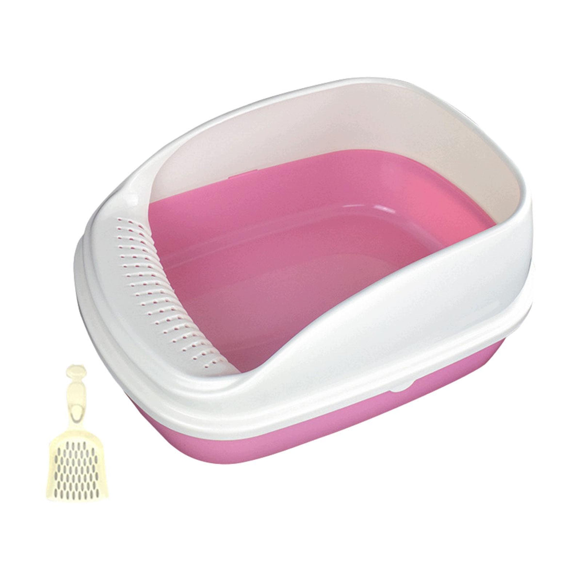 Open Cats Litter Tray Pet Litter Tray Splashproof Cat Litter Pink Large Manufacturer code 05564059593