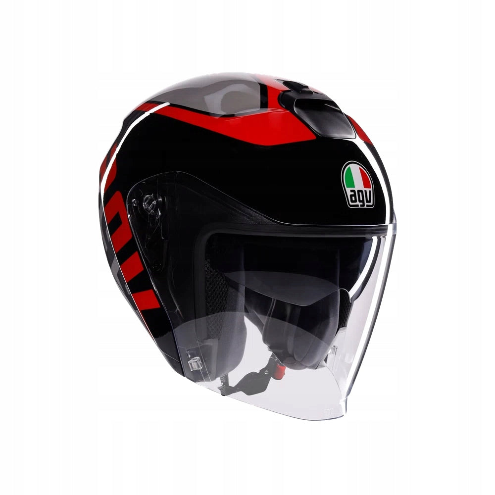 Open Helmet AGV Irides Valenza Matt Grey/Black/Red M