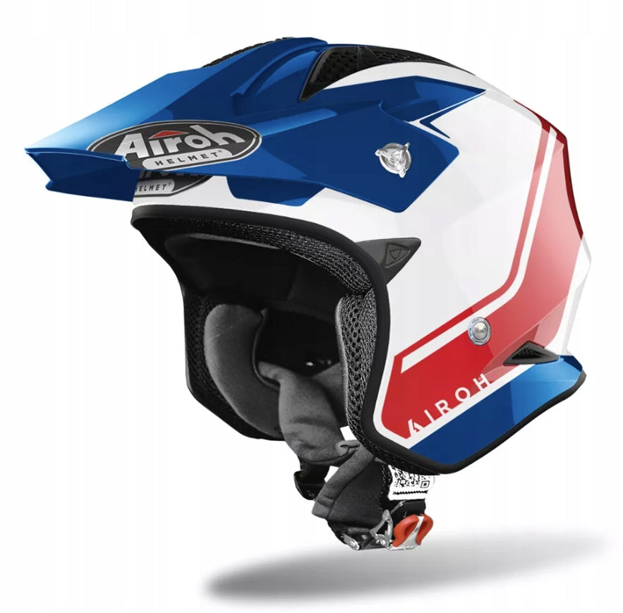 Open Helmet AIROH TRR-S KEEN TRIAL / Motorcycle/Quad/ Scooter M White Red EAN (GTIN) 8029243332022