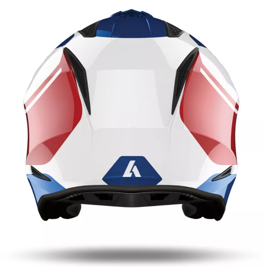 Open Helmet AIROH TRR-S KEEN TRIAL / Motorcycle/Quad/ Scooter M White Red Manufacturer's catalog number TRRSK18