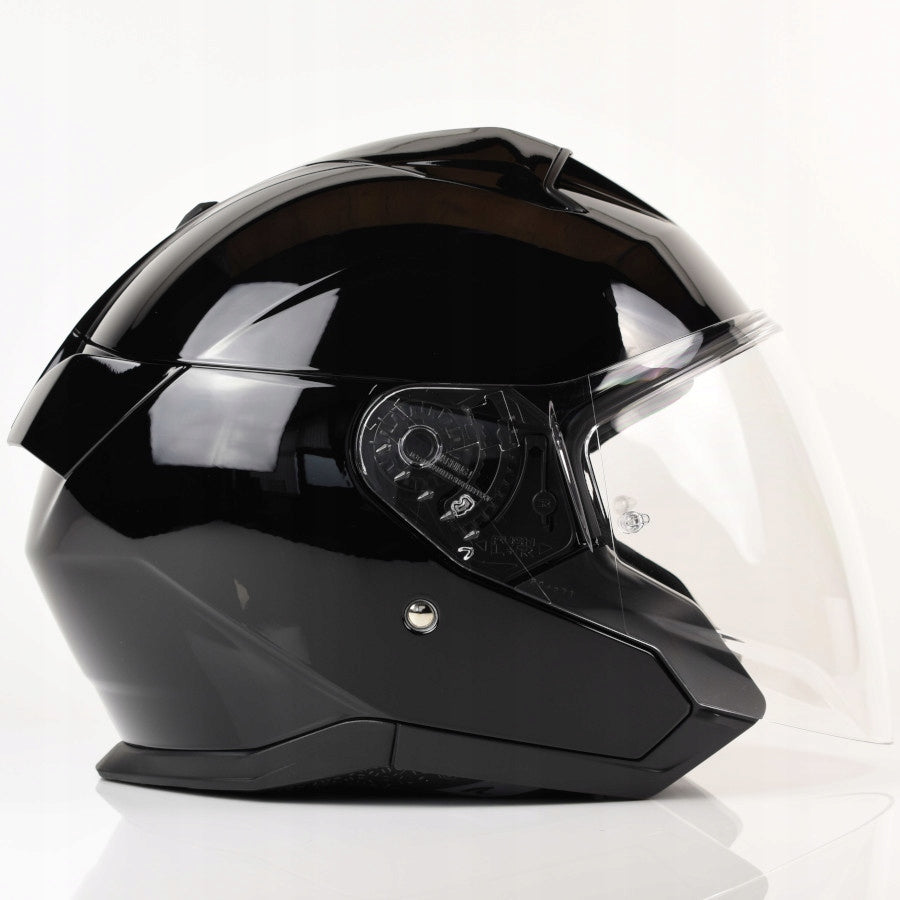 Open Helmet Shark Squal Jet Blank Black Gloss Size L Manufacturer Shark