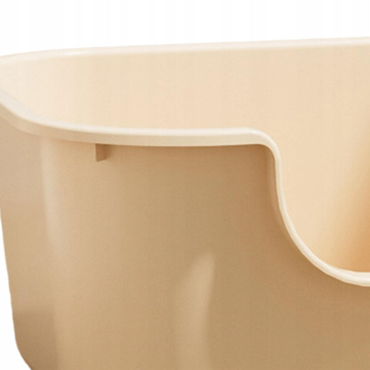 Open Litter Box, Durable Litter Box, Cat Litter Tray, Cat Milk coffee Packaging status original