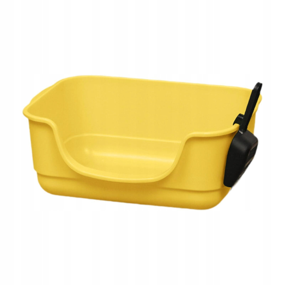 Open Litter Box Pet Supplies Cat Litter Container Anti Splashing Yellow