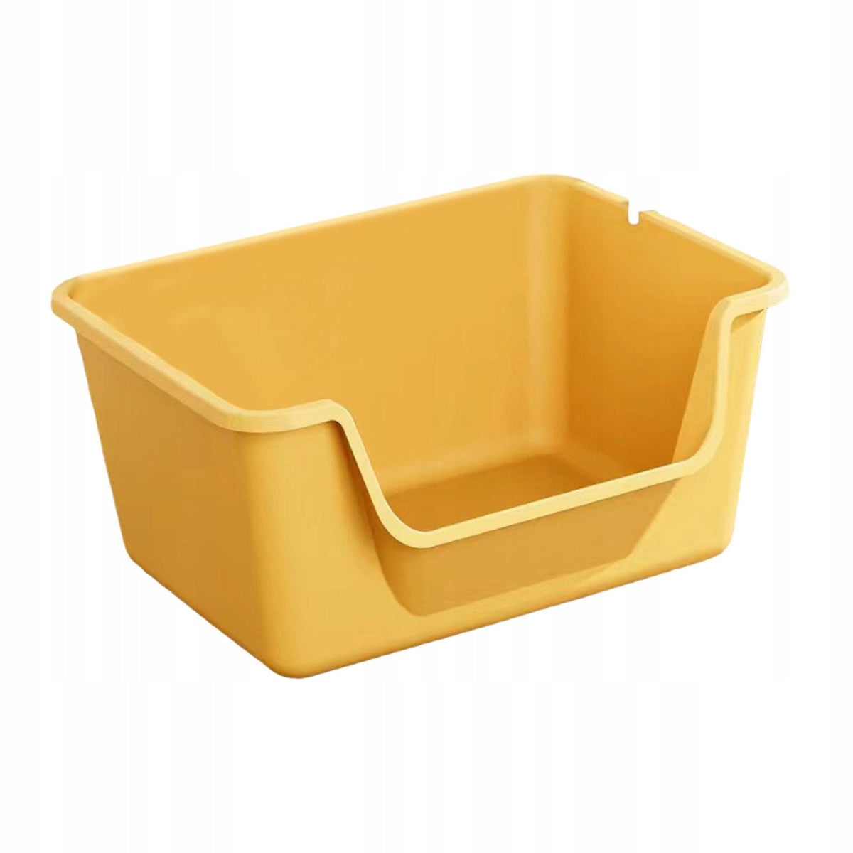 Open Litter Box for Indoor Cats Cat Sandbox Easy to Clean orange Packaging status original