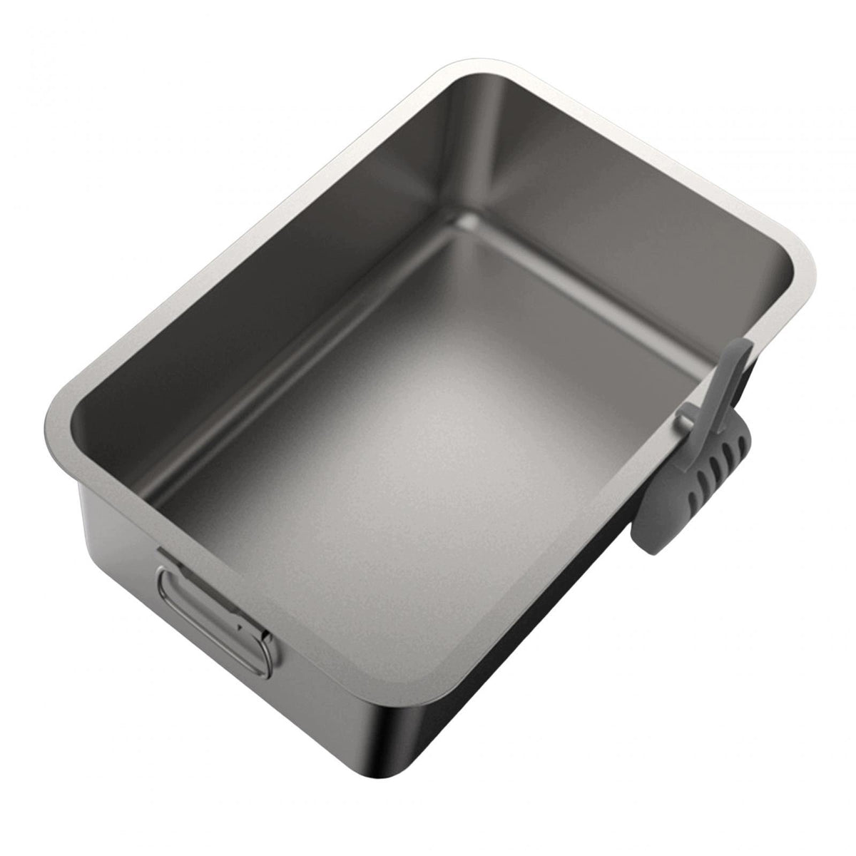 Open Top Cat Litter Box Stainless Steel Strong Anti 60cmx40cmx20cm