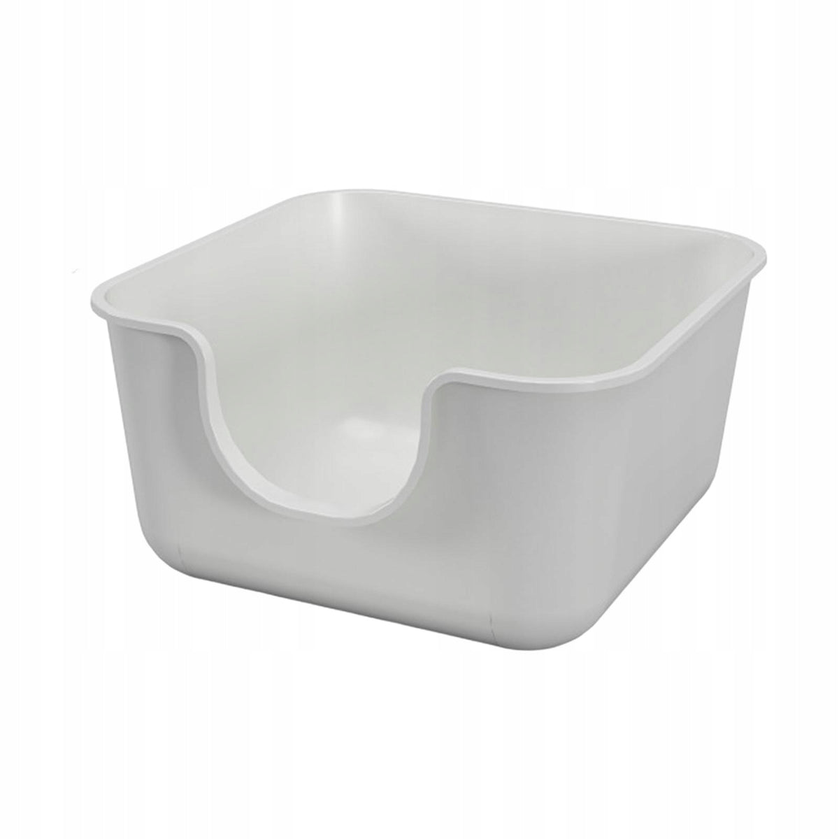 Open Top Cats Litter Box Litter Pans Rabbit Cage Accessories Pet White Packaging status original