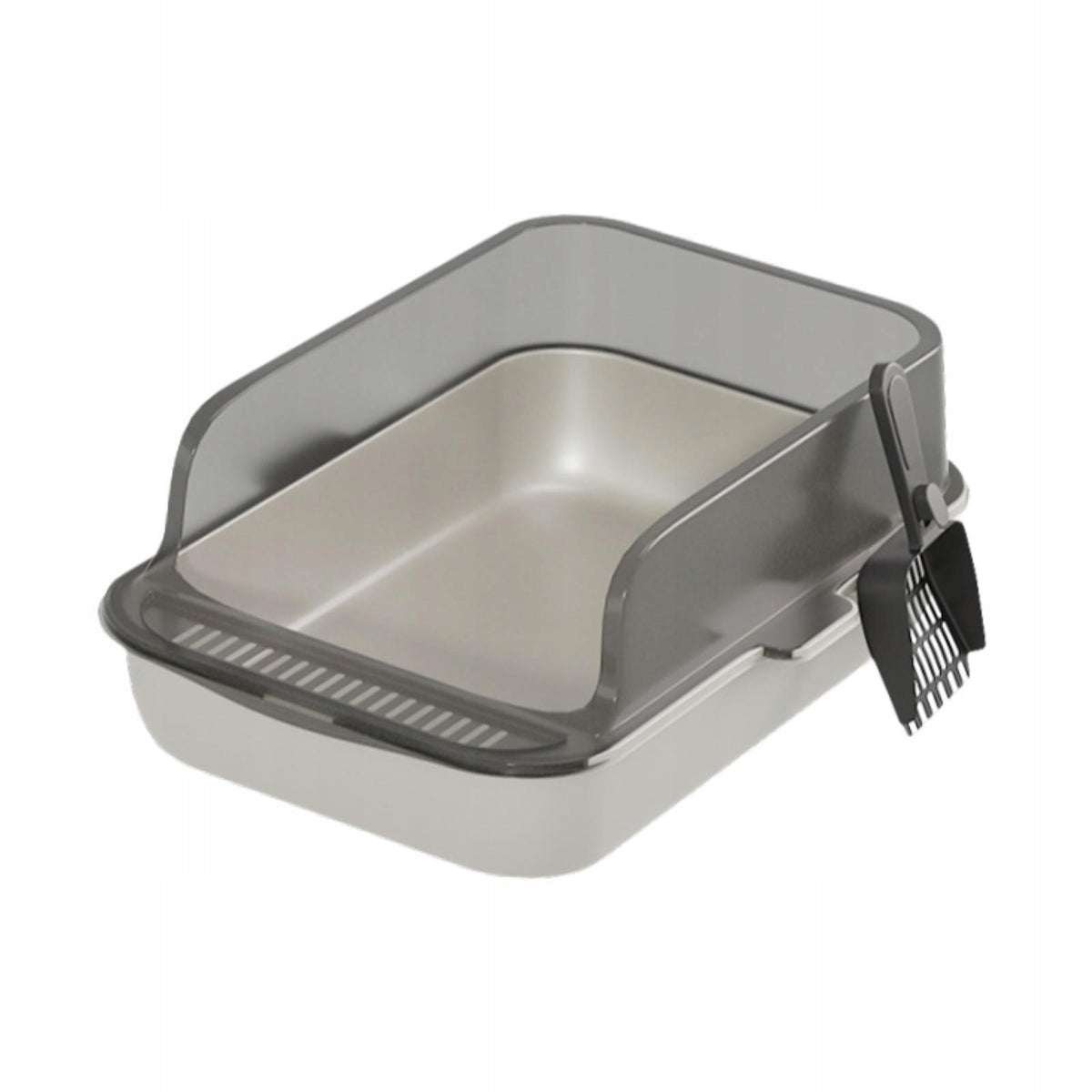 Open Top Pet Litter Box Cat Litter Container Portable Kitten Toilet Sifting Packaging status original