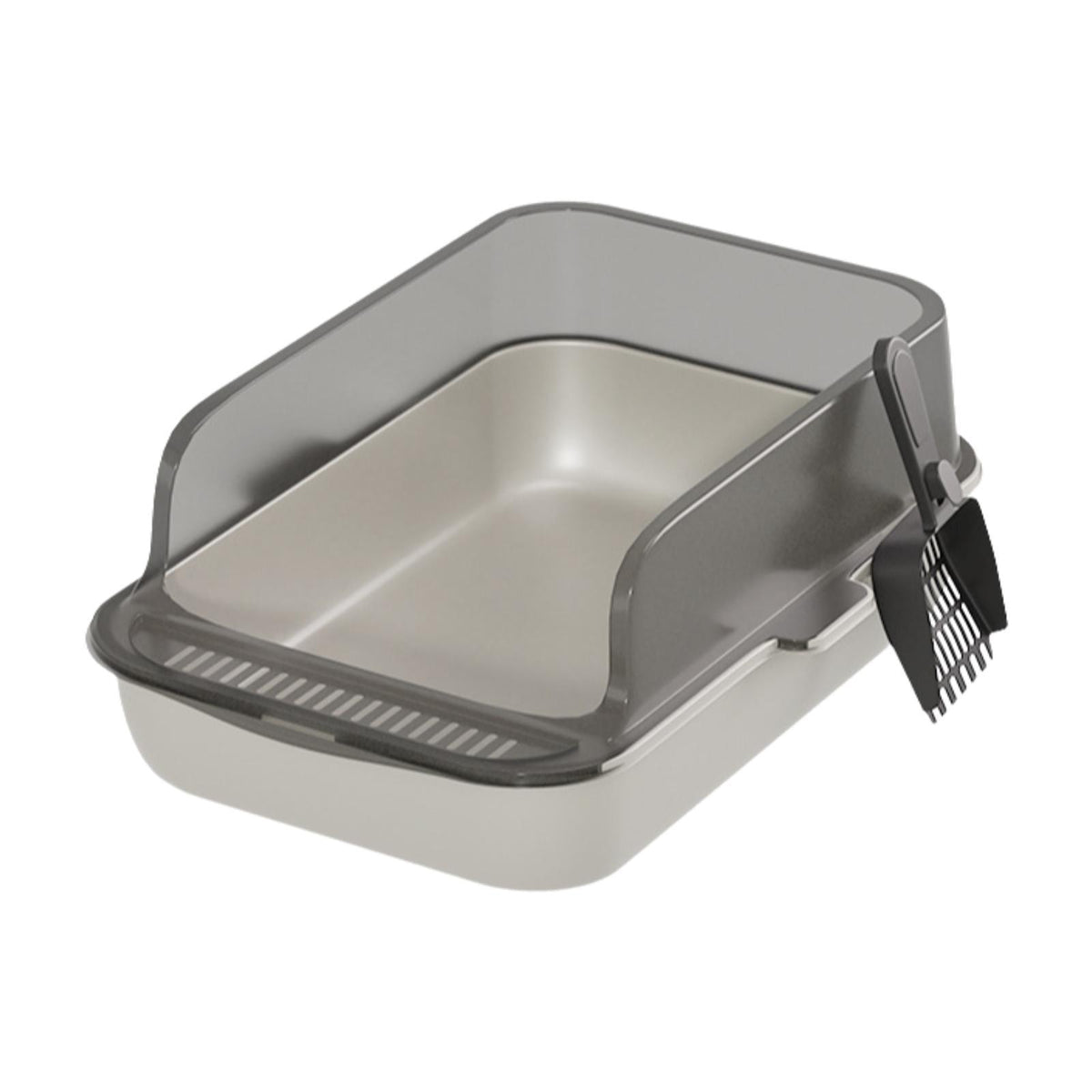 Open Top Pet Litter Box Cat Litter Container Portable Kitten Toilet Sifting