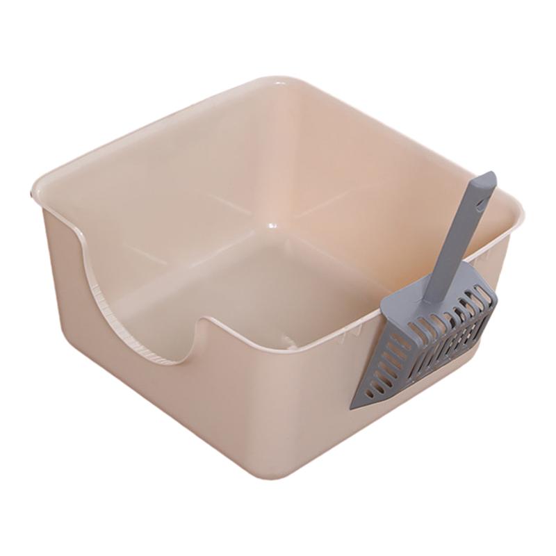 Open Top Pet Litter Box Sifting Litter Basin, 18cm High Sided coffee Manufacturer code 08764064995