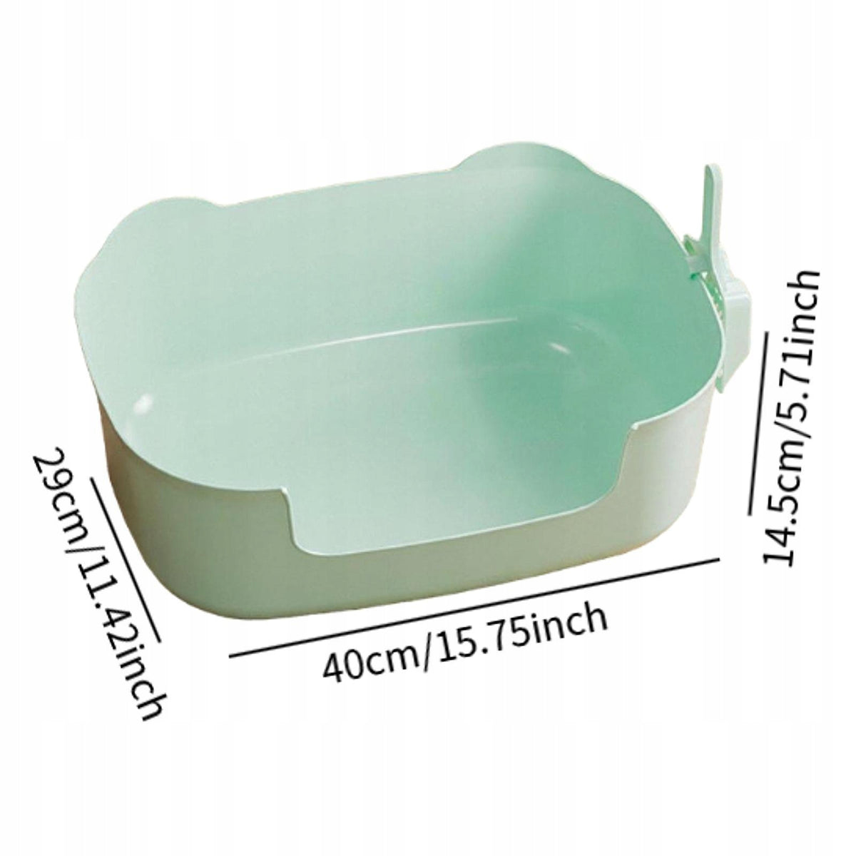 Open Top Pet Litter Box with Scooper Sifting Litter Basin Easy green Manufacturer code 07864077414