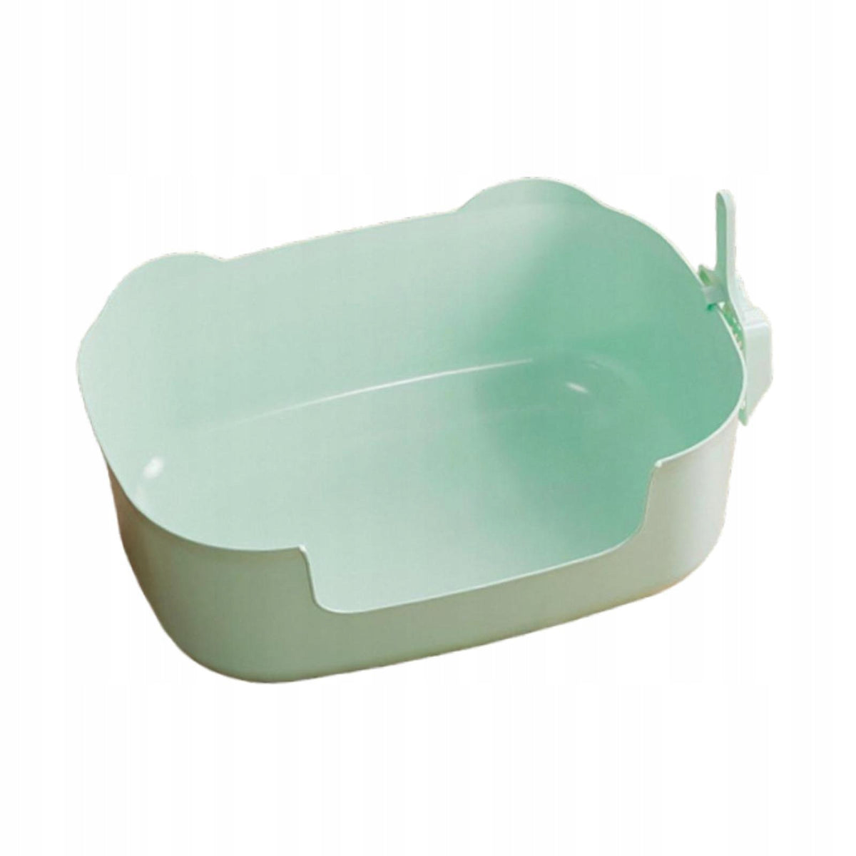 Open Top Pet Litter Box with Scooper Sifting Litter Basin Easy green