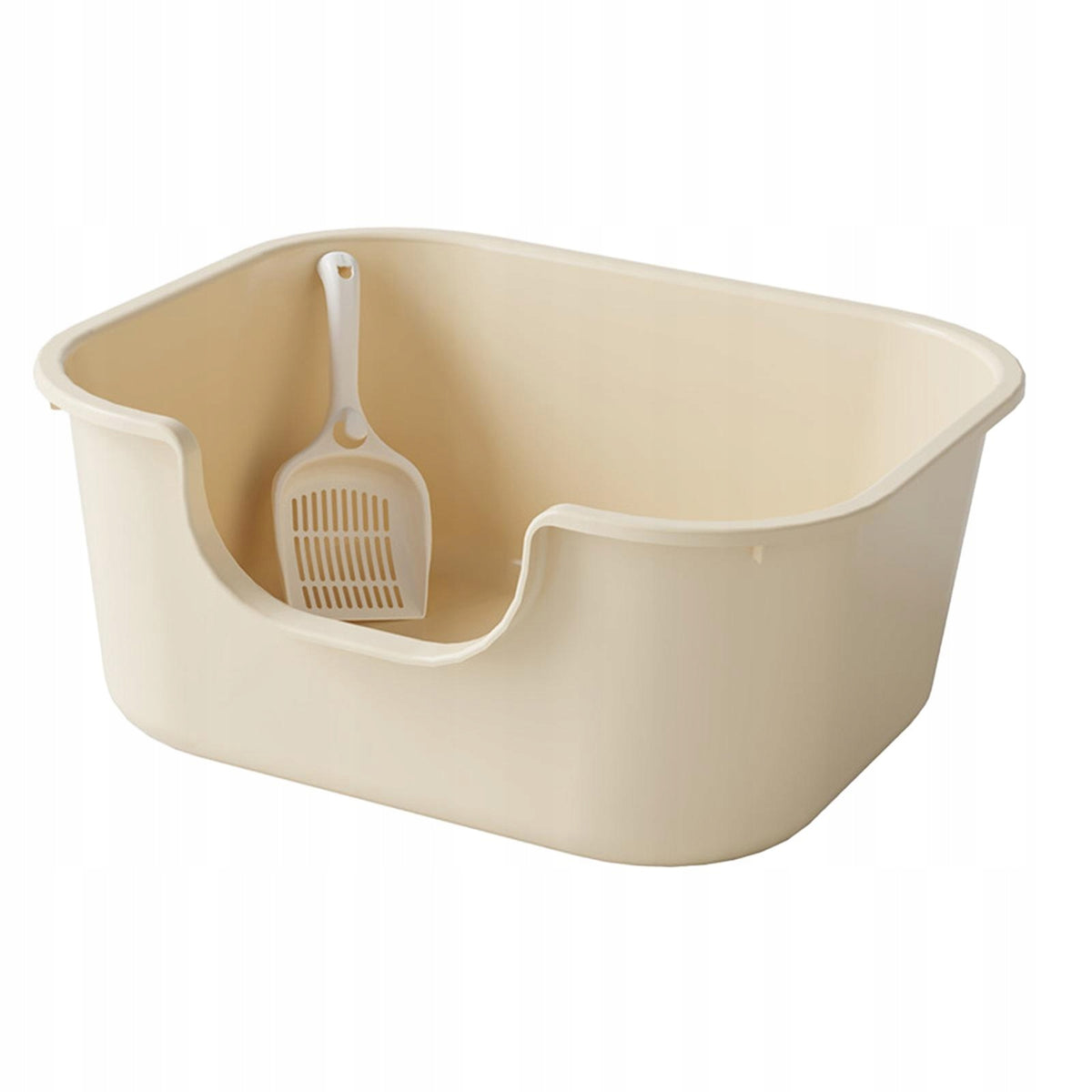 Open Top Pet Litter Tray with High Sides Cat Litter Tray Cat Coffee Color Manufacturer code 14564061356