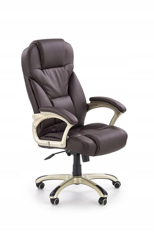 Open armchair DESMOND swivel chair c.brown