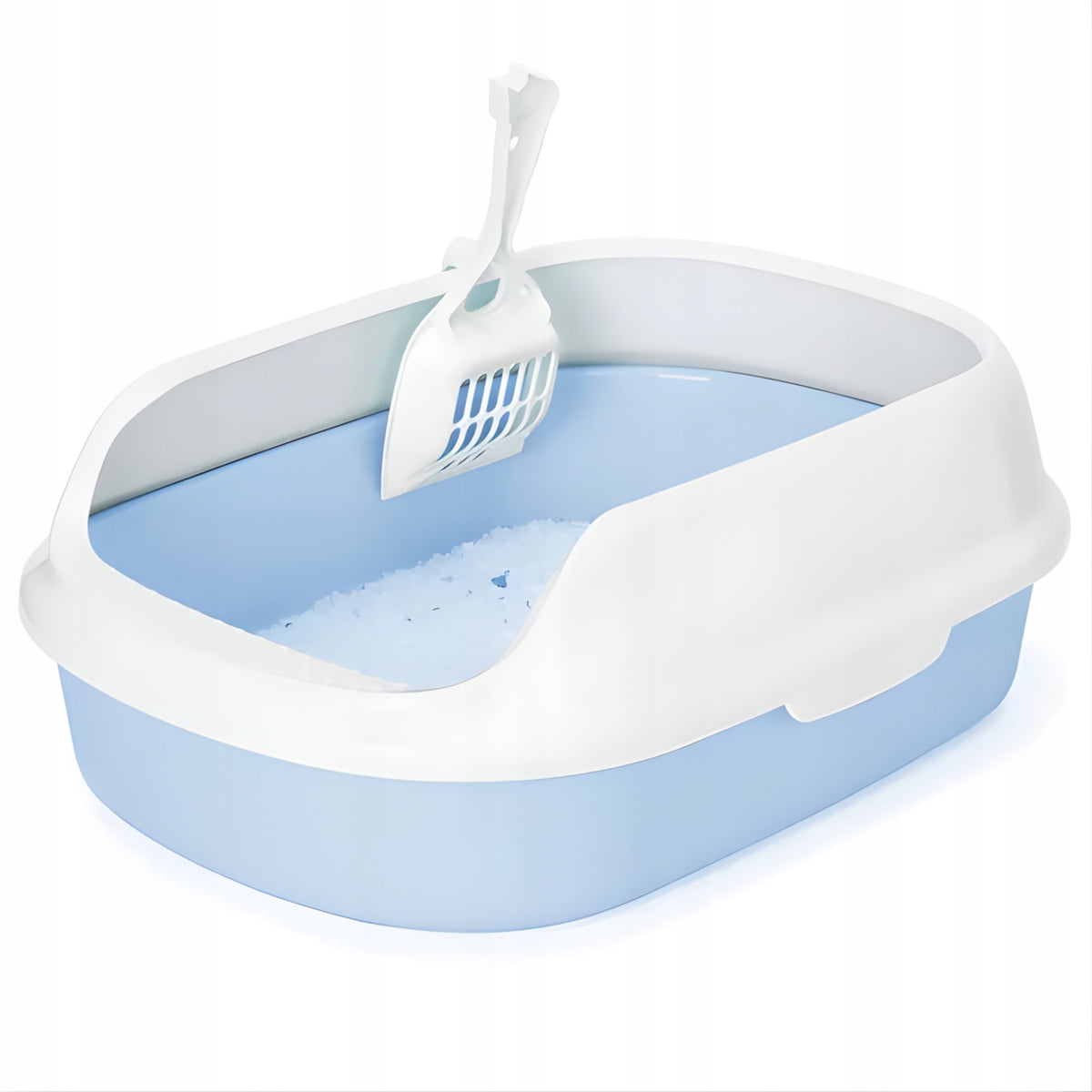 Open cat litter box with dustpan 39.5/29.5/13.5 cm
