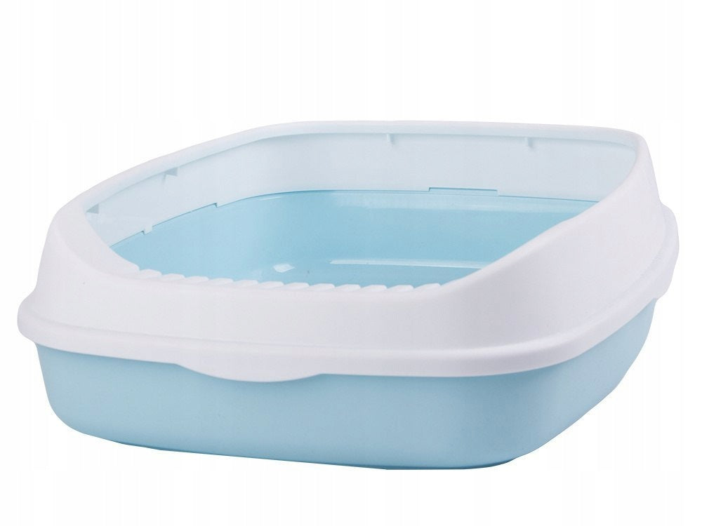 Open cat litter box with frame and large spatula Manufacturer code 19418_N_rozz_gabB