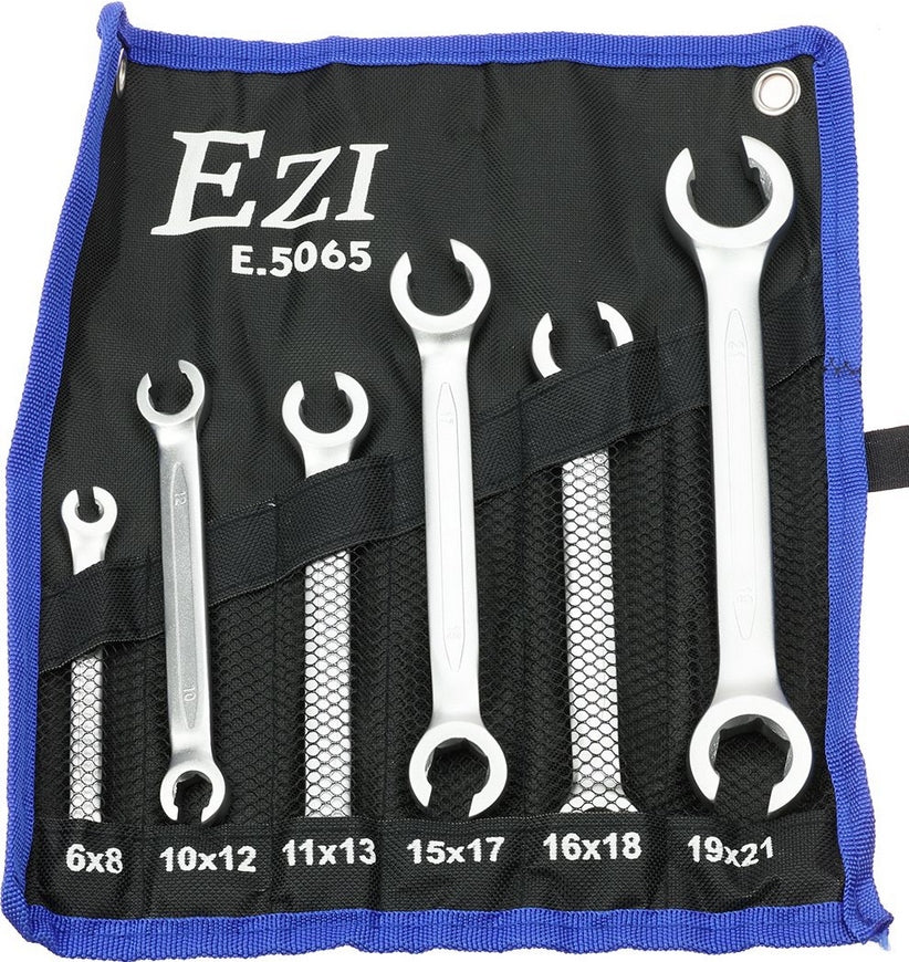 Open eye wrenches 6-21mm for pipes and pipe connectors 6el. Cr-V