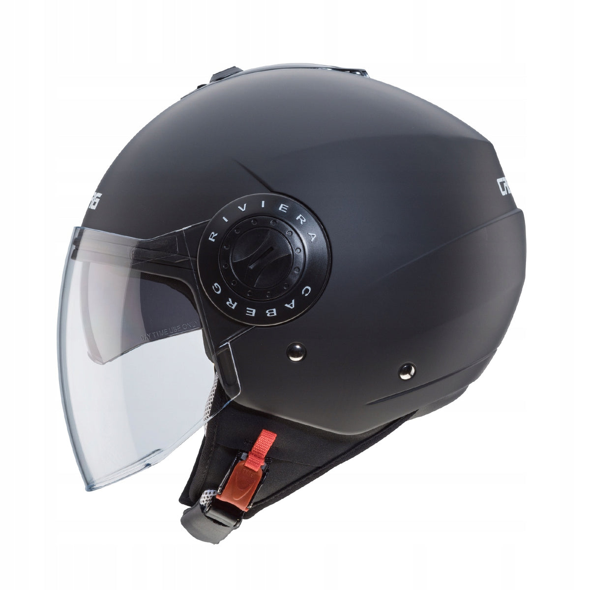 Open helmet Caberg Riviera V3 black matt size.S Manufacturer's catalog number C6FA0017