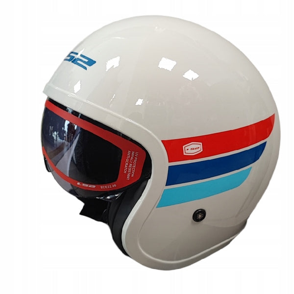 Open helmet LS2 OF599 Spitfire II Retro white/blue/red S EAN (GTIN) 6942141749865