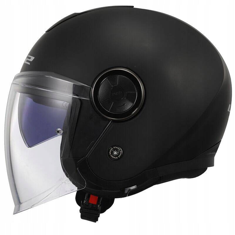 Open helmet LS2 OF620 Classy Matt Black ECE 22.06 homologation European type approval ECE R22-06