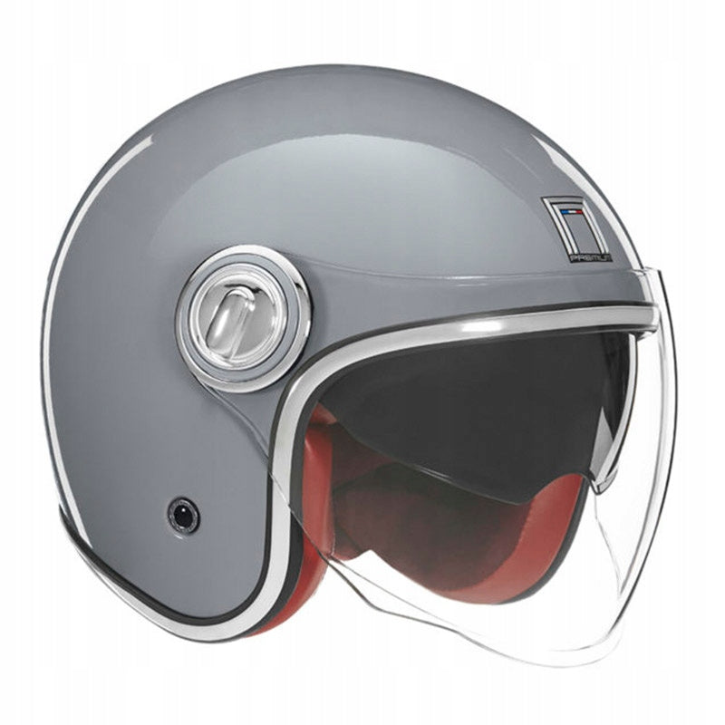 Open helmet NOX PREMIUM HERITAGE grey gloss ros. L