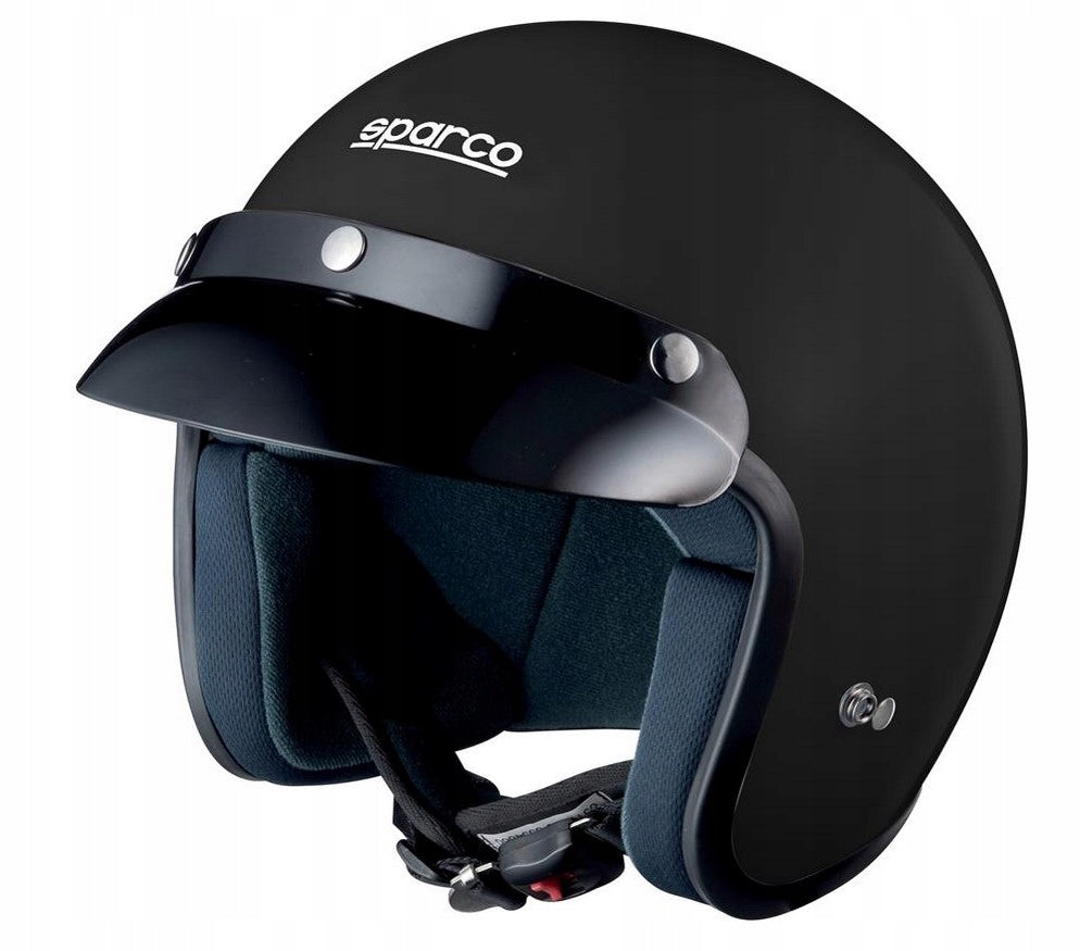Open helmet SPARCO J-1 CLUB approval ECE R22-05 black size. XL