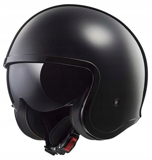 Open helmet bobber LS2 OF599 SPITFIRE SOLID black gloss XS