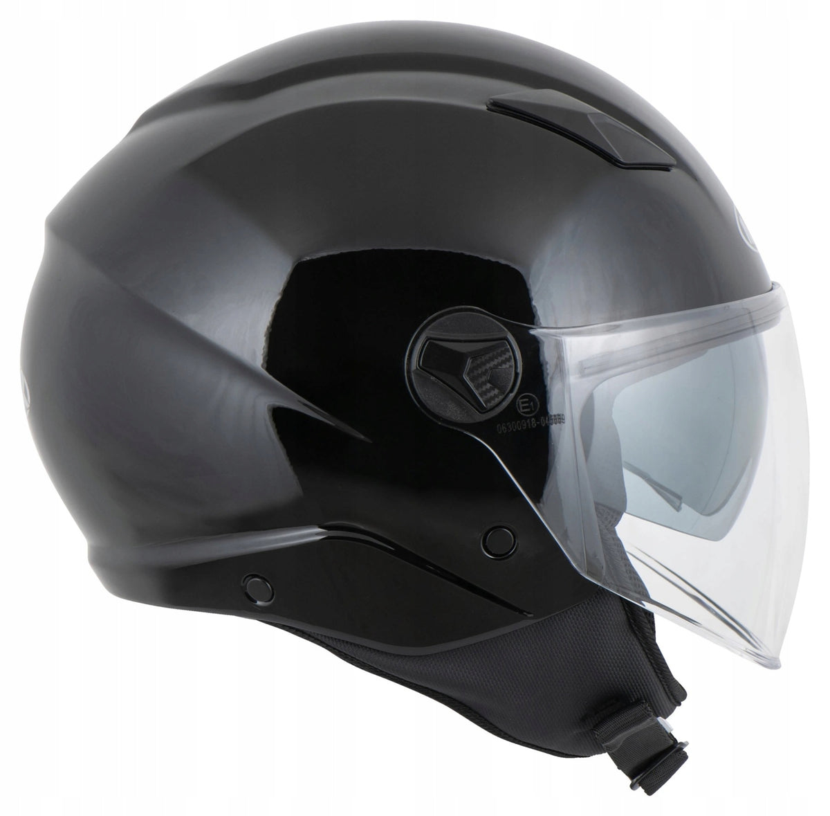 Open helmet with glass MTR Demi-Jet 8 XXL (62) blenda scooter chopper black Packaging status original