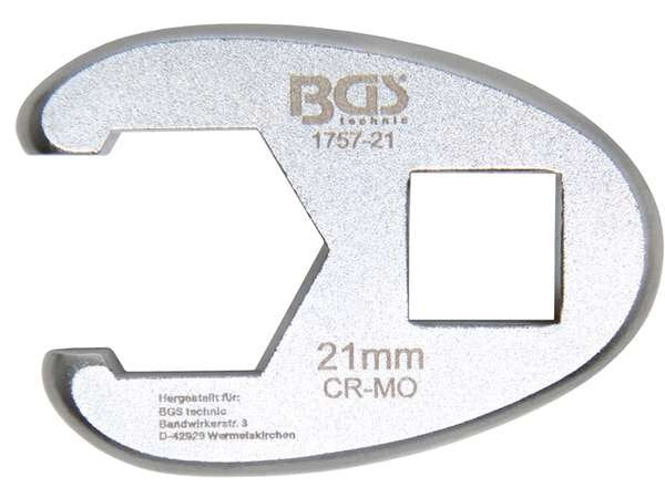 Open side cap 1/2", 21 mm BGS Manufacturer code 1757-21