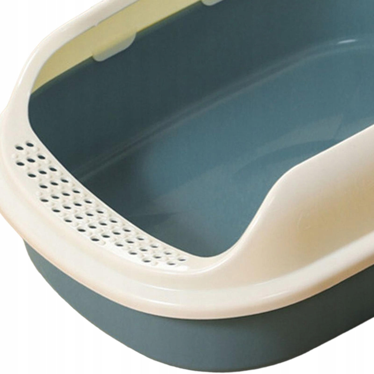 Open top Cat Litter Box, Portable, Semi enclosed Cat Litter Box with Navy Packaging status original
