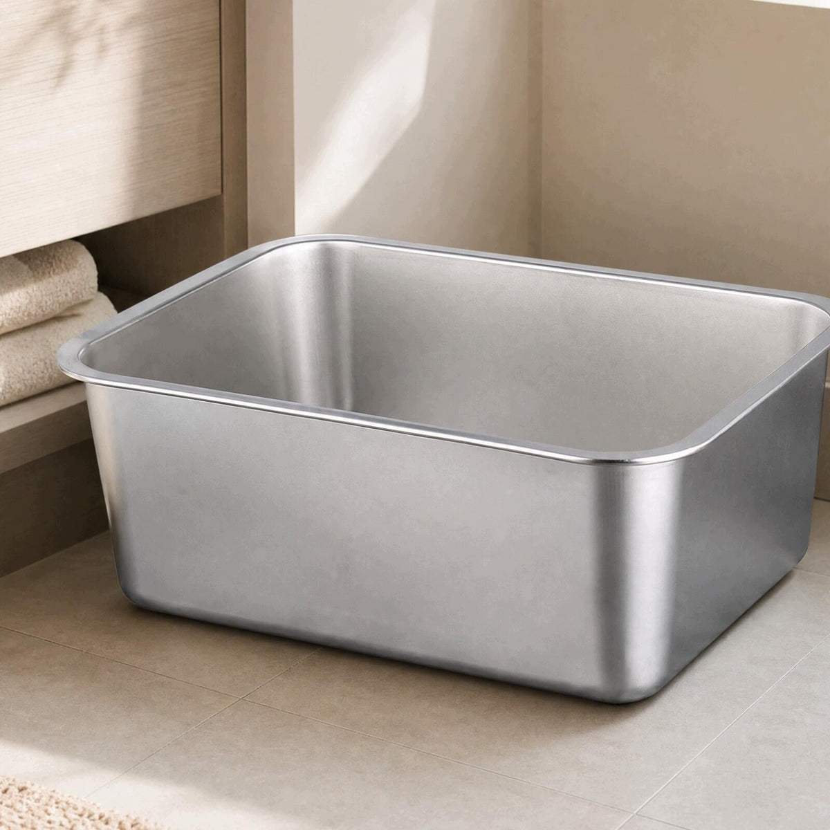 Openopen Entry Cat Box Simple to Clean Stainless Metal 60x40x15cm Standard Manufacturer code 00272698064