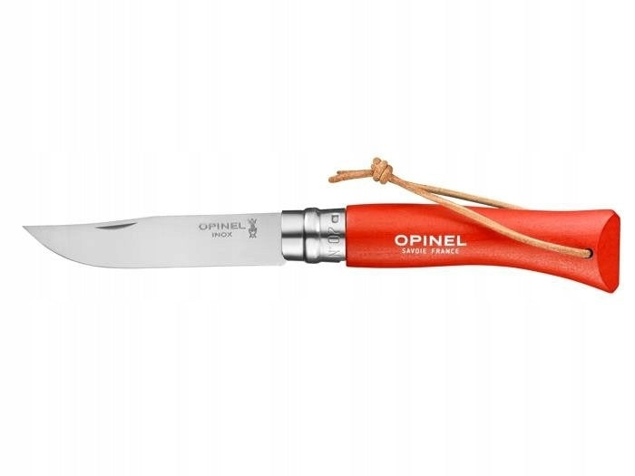 Taschenmesser Opinel Trekking Nr. 7 mit Edelstahlklinge und orangefarbenem Griff 