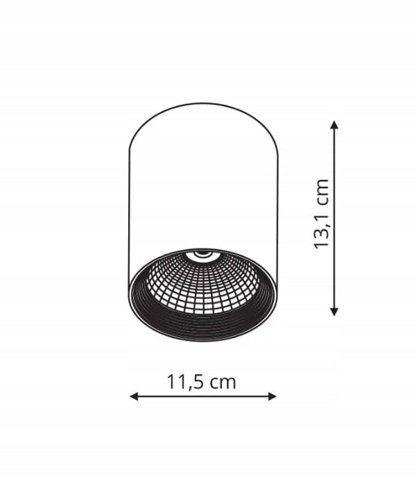 Light Prestige šviestuvas Zovo 1 black LED