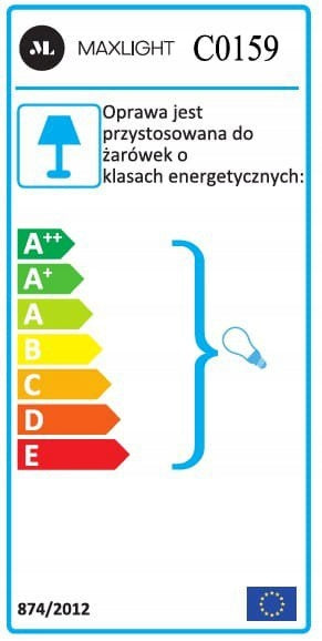 Šviestuvas Maxlight Love kolekcija juoda 14cm 1xGU10 C0159