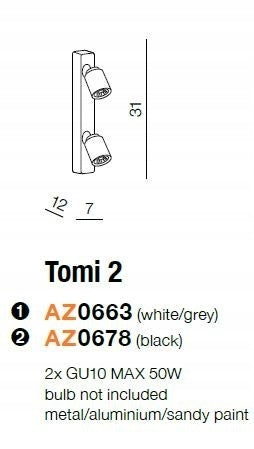 Lubinis šviestuvas AZzardo Tomi AZ0678