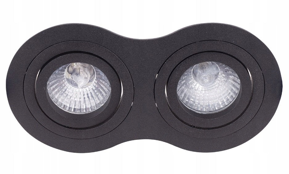 Lampe Maxlight Signal Kollektion schwarz 9x17cm 2xGU10 H0087 
