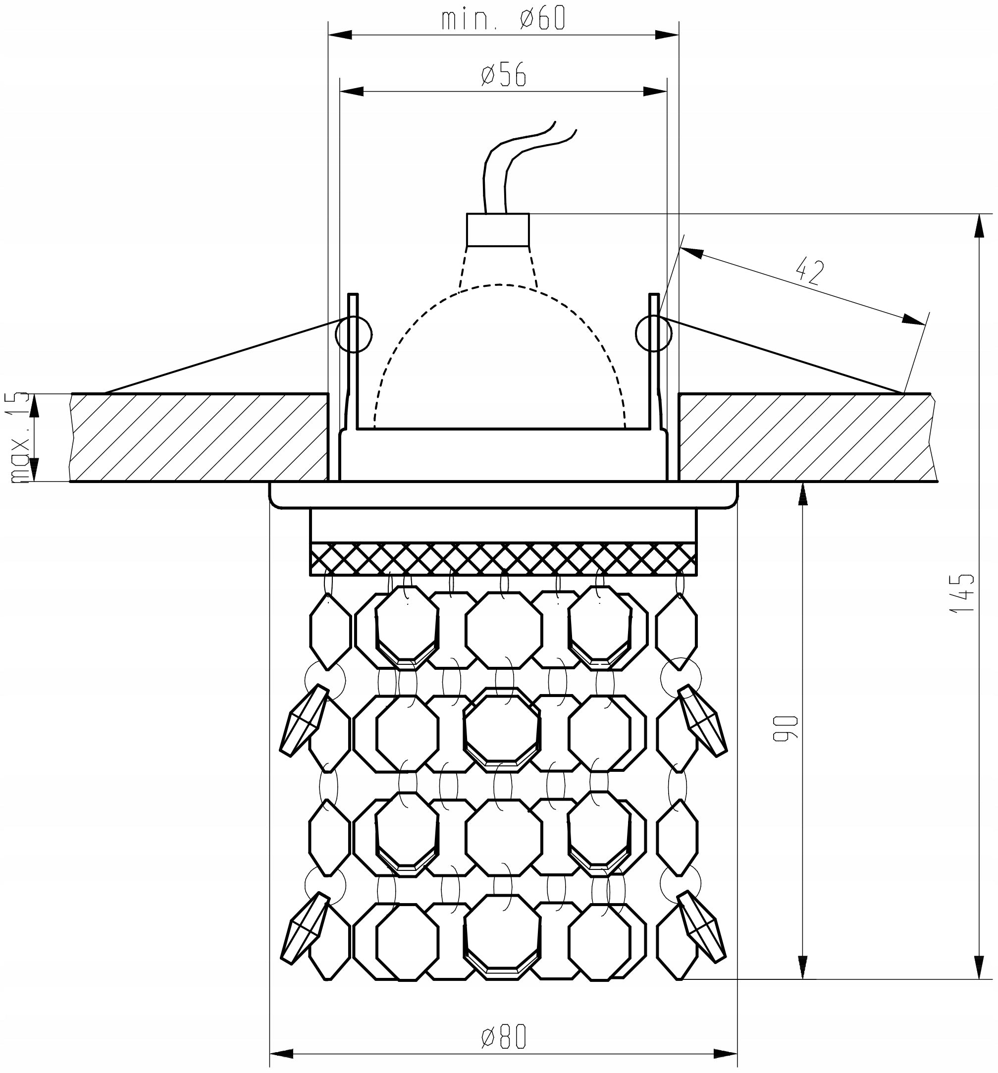 Candellux Einbauleuchte SK-68 