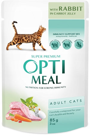 Optimeal cat rabbit gal. carrot 85g
