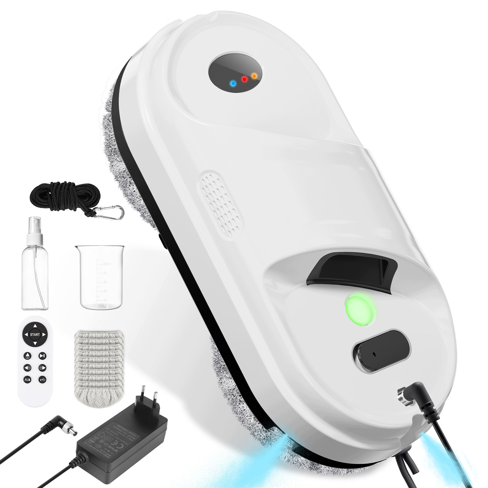 Orabuth Robot Do Mycia Okien 5600 Pa z Podwójnym Natryskiem i Nawigacją AI