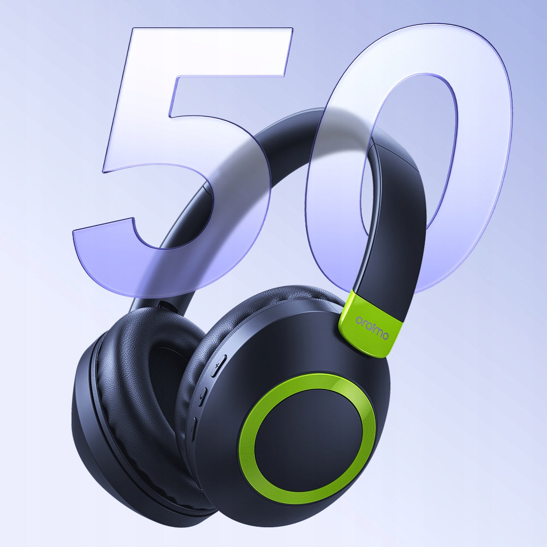 Oraimo Wireless On-Ear Bluetooth Headphones BoompPop 2S ENC Blue Manufacturer code 10312335