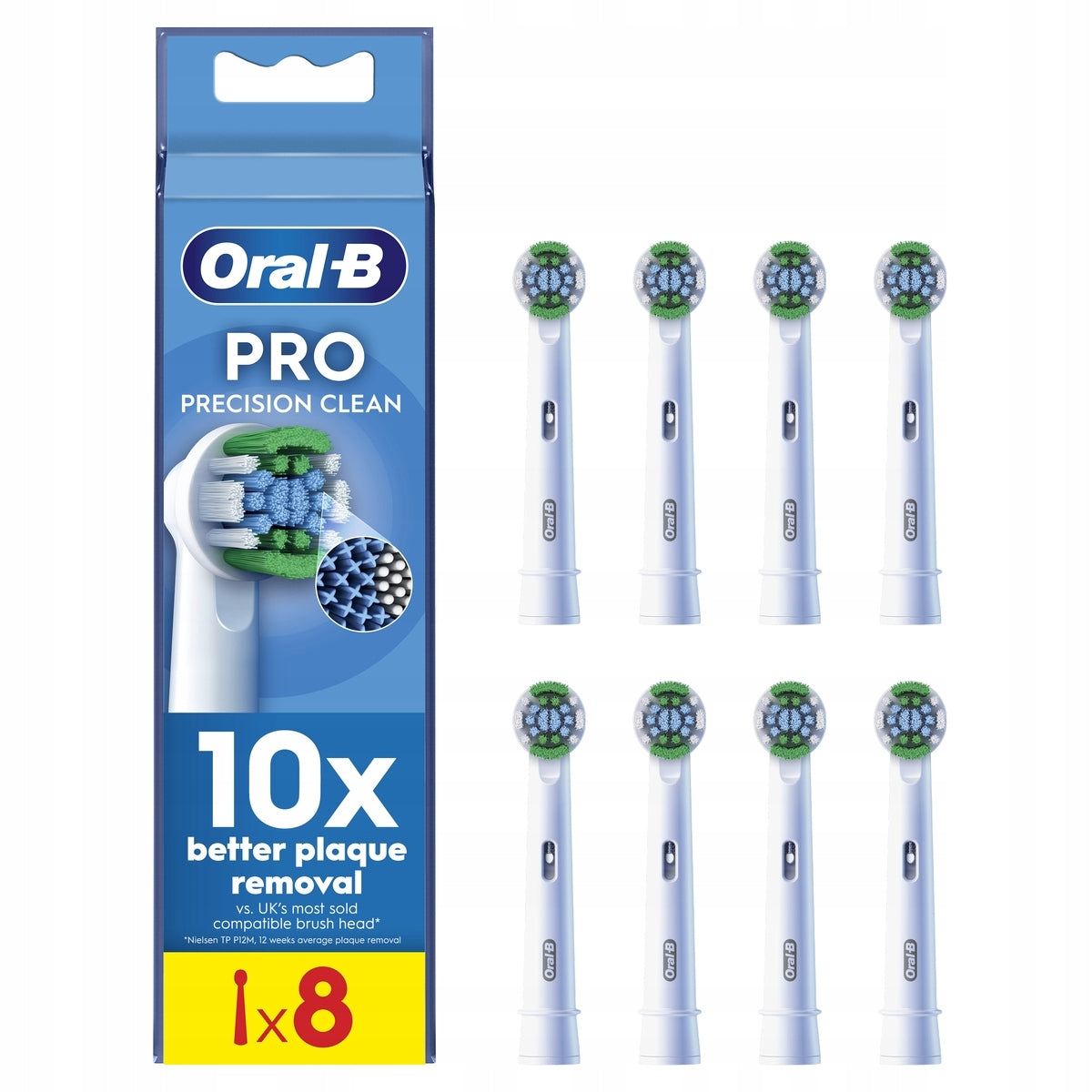 Oral-B Pro Precision Clean Electric Toothbrush Tips, 8 Pack