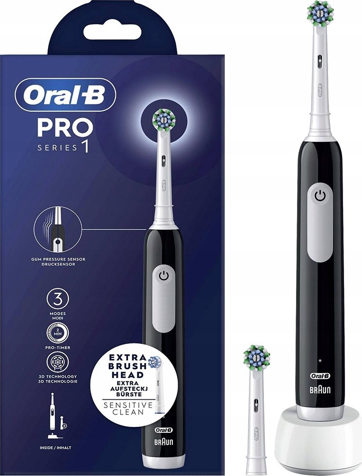 Oral-B Pro Series 1 Dospělý Oscilační kartáček Černá, Bílá