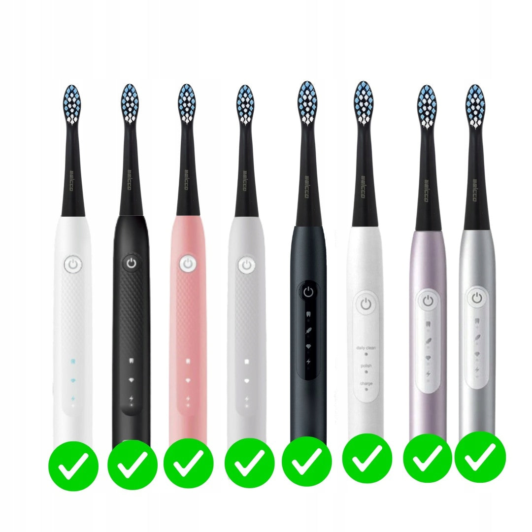Oral-B Pulsonic Clean Electric Toothbrush Tips Replacement Black Packaging status original