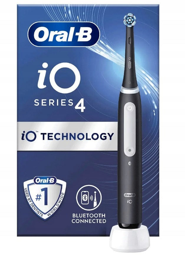 Oral-B iO 4 Black electric toothbrush, 4 modes, case Medical device no
